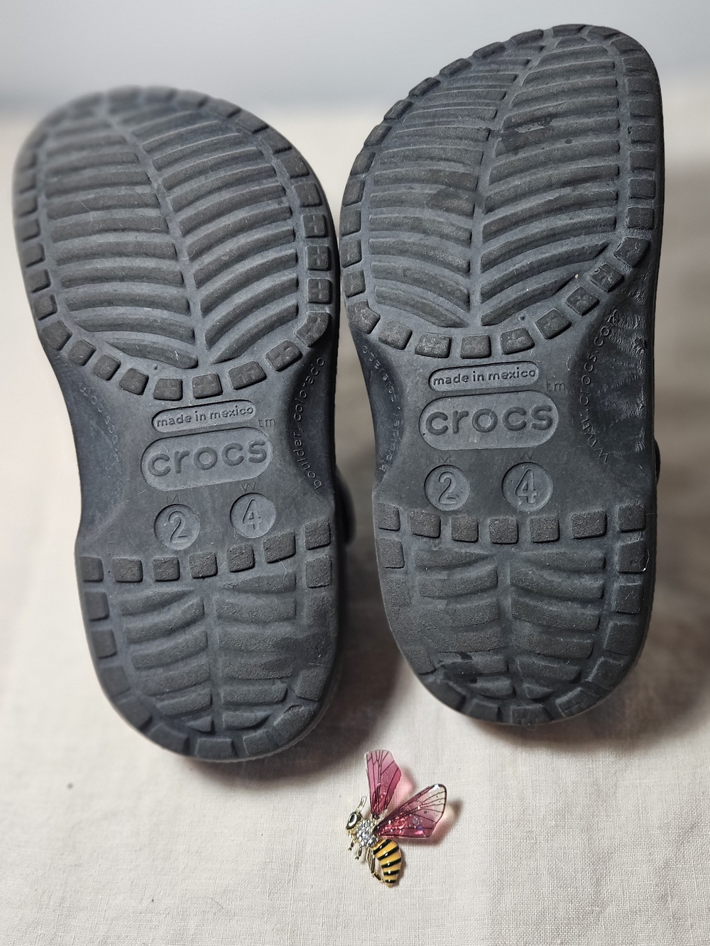 CROCS Kids Black Slip-Resistant Clogs